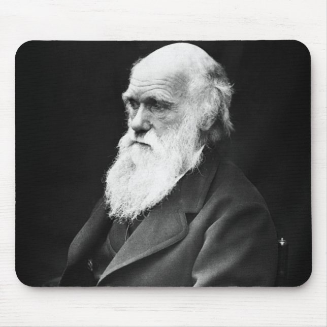 Charles Darwin Porträt Mousepad (Vorne)