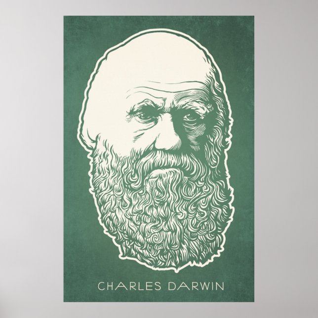 Charles Darwin Poster (Vorne)