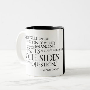 Charles Darwin-Quotation Zweifarbige Tasse