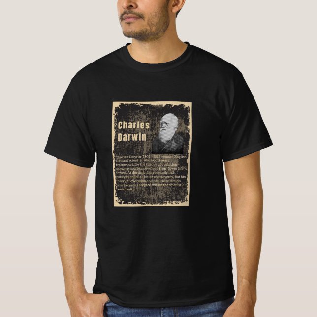 Charles Darwin - T-Shirt (Vorderseite)