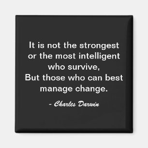 Charles Darwin Überlebensveränderungs-Motivationsz Magnet