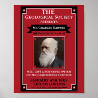 Charles Darwin Vintag Repro Retro Wall Art