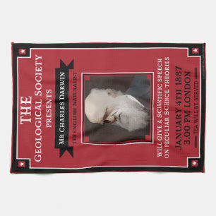 Charles Darwin Vintage Repro Retro Geschirrtuch