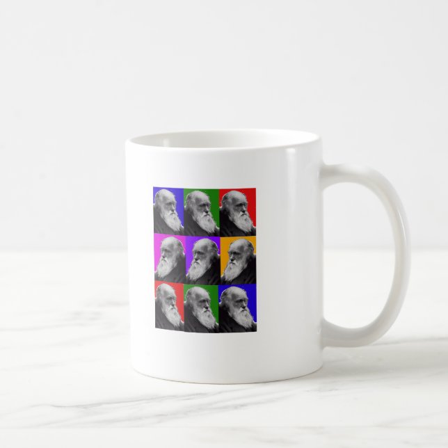 Charles- DarwinPop-Kunst-Geschenke während alles Kaffeetasse (Rechts)