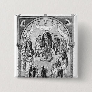 Charles das kahle, König von Frankreich Button