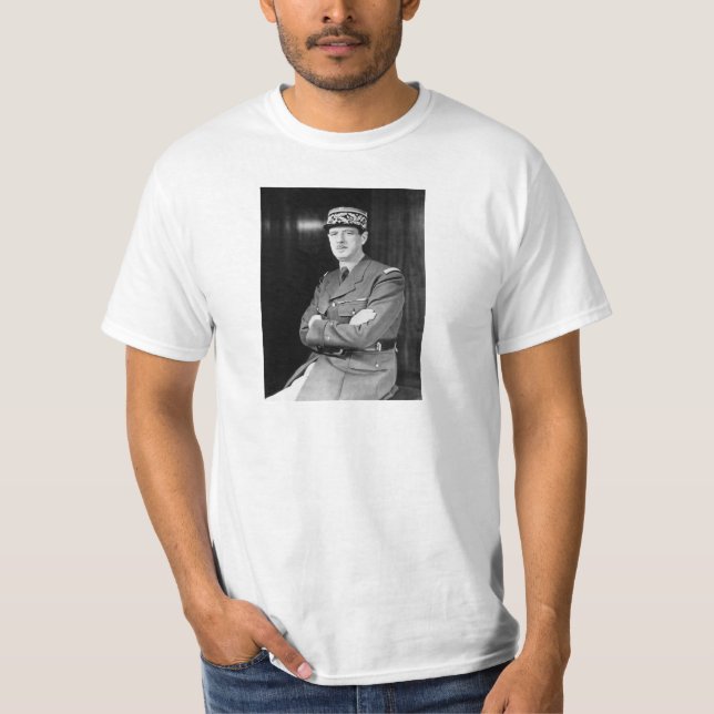Charles De Gaulle T-Shirt (Vorderseite)