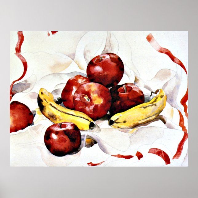 Charles Demuth - Äpfel und Bananen Poster (Vorne)