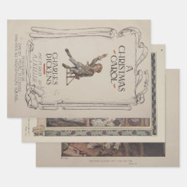 Charles Dickens' A Christmas Carol 1914 Geschenkpapier Set