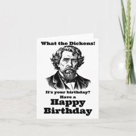 Charles Dickens Birthday Karte