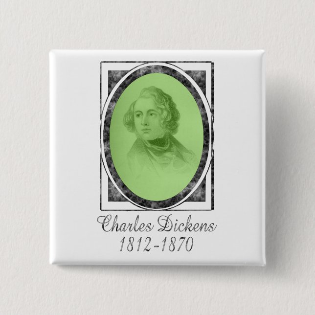 Charles Dickens Button (Vorderseite)