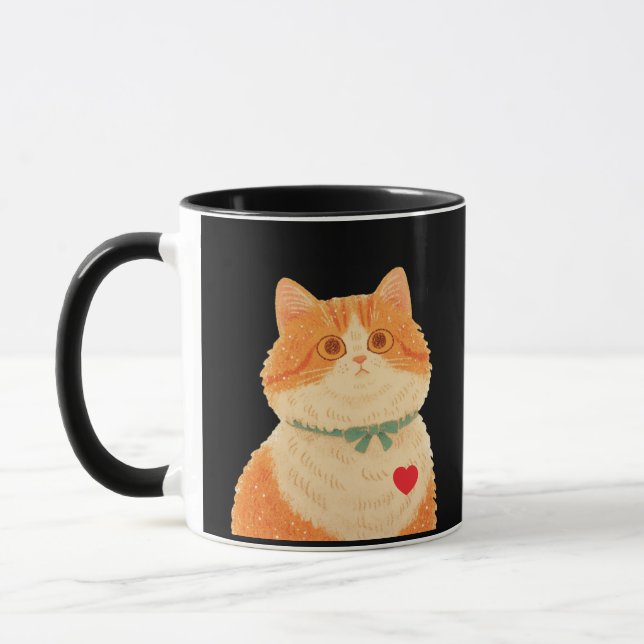 Charles Dickens' Cat Quote - Orange Cat Tasse (Links)