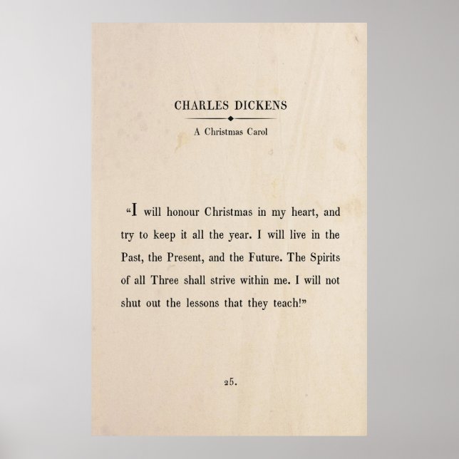 Charles Dickens Christmas Poster (Vorne)