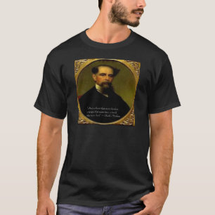 Charles Dickens & Heartfelt Zitat T-Shirt