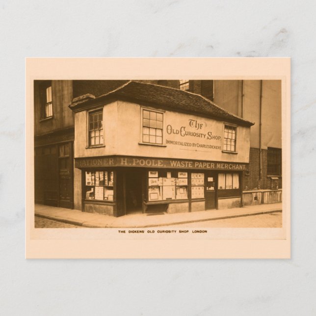 Charles Dickens Old Curiosity Shop London Postkarte (Vorderseite)