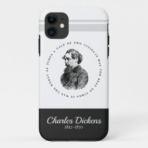 Charles Dickens Portrait und Zitat Case-Mate iPhone Hülle
