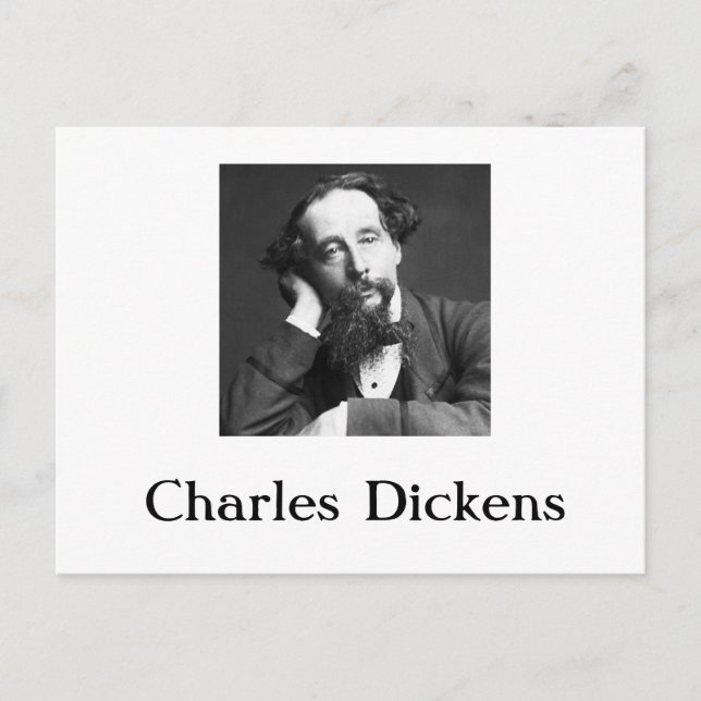 Charles Dickens Postcard Feiertagspostkarte (Vorderseite)