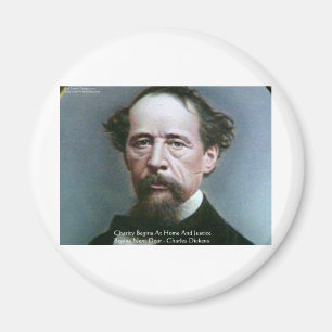 Charles Dickens "Wohltätigkeit @Zuhause" - Kostenv Magnet