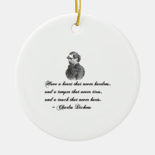 Charles Dickens Zitat unseres Freundes Keramikornament