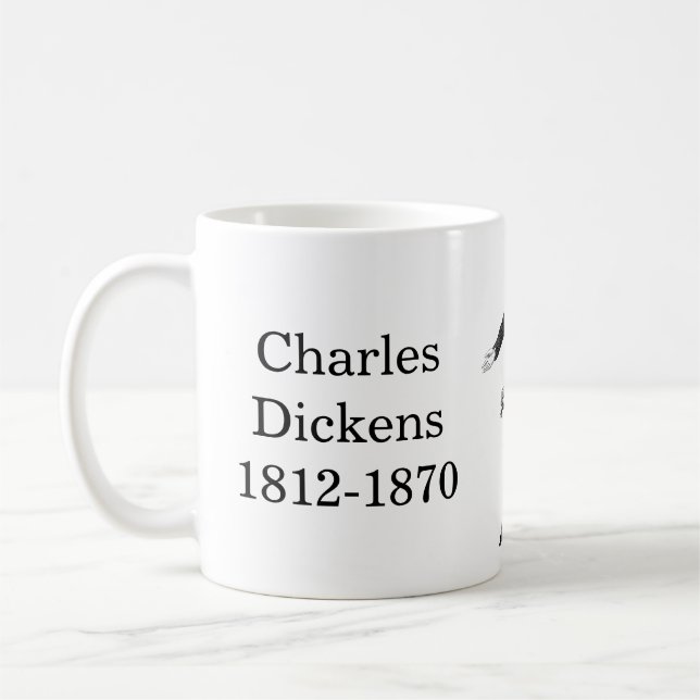 Charles Dickens zitiert Bücher Kaffeetasse (Links)