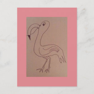 Charles Flamingo Postkarte