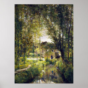 Charles-François Daubigny Landschaft mit Sonnenlic Poster