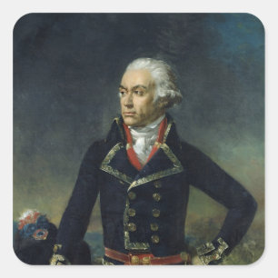 Charles-Francois du Perier Dumouriez Quadratischer Aufkleber