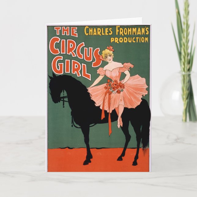 Charles Frohmans Produktion, The Circus Girl 3 Karte (Vorderseite)