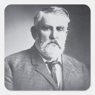 Charles Goodnight (b/w Foto) Quadratischer Aufkleber