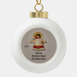 CHARLES GUARDIAN ANGEL 2025 KERAMIK Kugel-Ornament