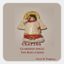 CHARLES GUARDIAN ANGEL QUADRATISCHER AUFKLEBER