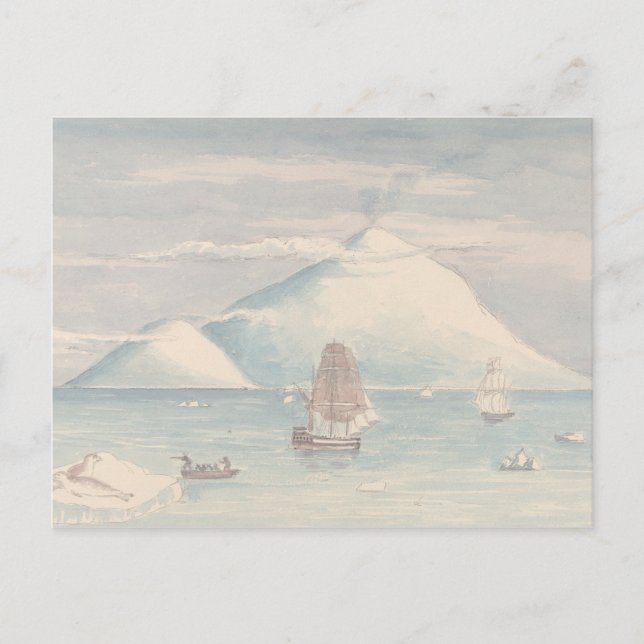 Charles Hamilton Smith - Beaufort Island and Mount Postkarte (Vorderseite)