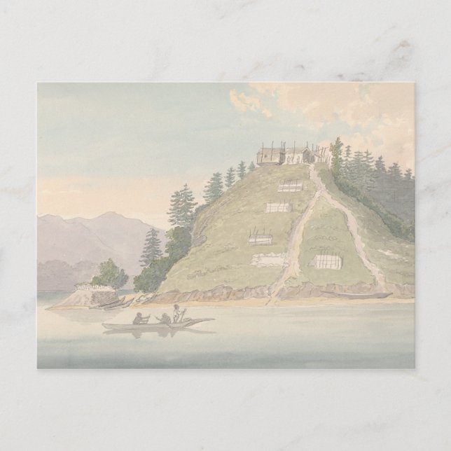 Charles Hamilton Smith - Dorf Friendly Indian Postkarte (Vorderseite)