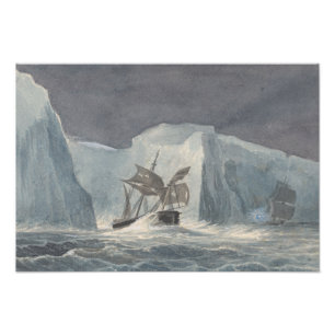 Charles Hamilton Smith - The Erebus Passing Fotodruck
