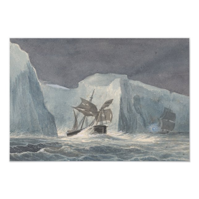 Charles Hamilton Smith - The Erebus Passing Fotodruck (Vorne)
