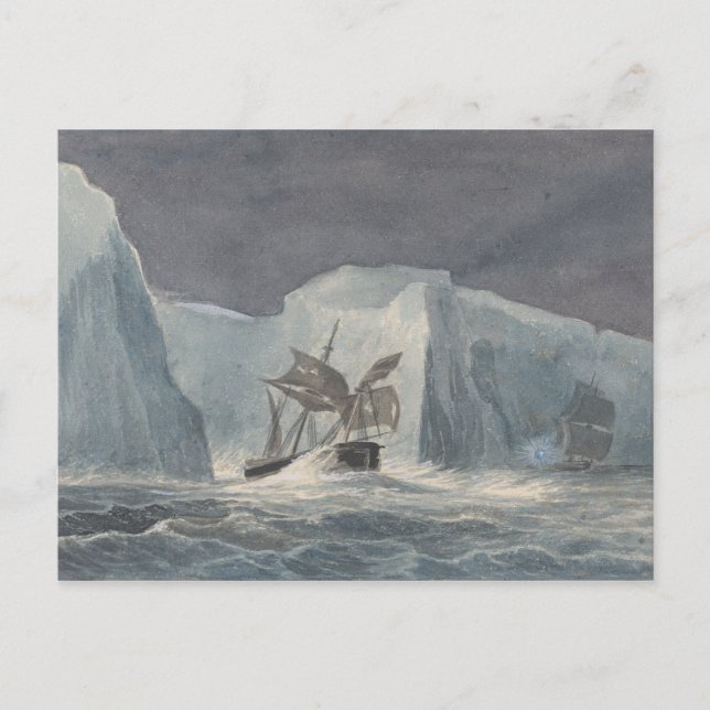 Charles Hamilton Smith - The Erebus Passing Postkarte (Vorderseite)