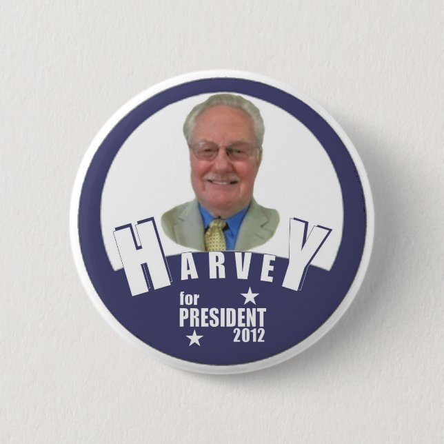 Charles Harvey für Präsidenten 2012 Button (Vorderseite)