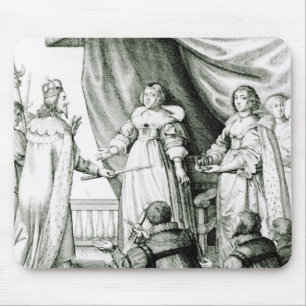 Charles I den Sceptre und die Krone gebend Mousepad