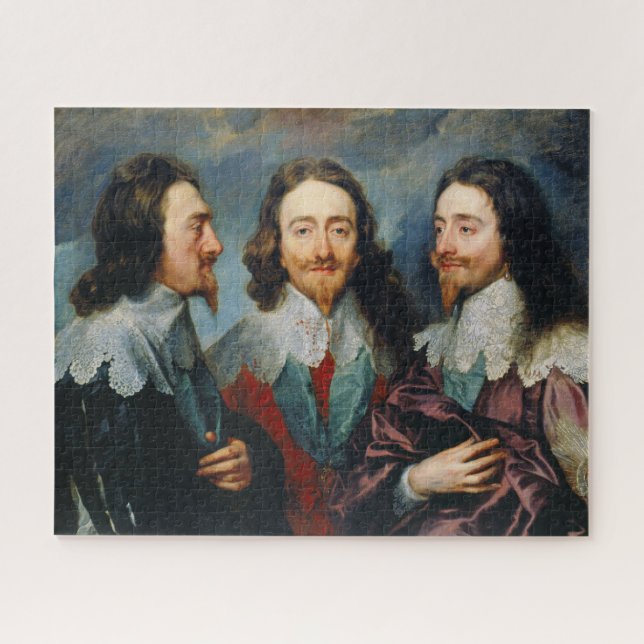 Charles I in Three Positions Anthony van Dyck Puzzle (Horizontal)
