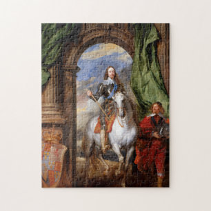 Charles I über Horseback von Van Dyck Puzzle