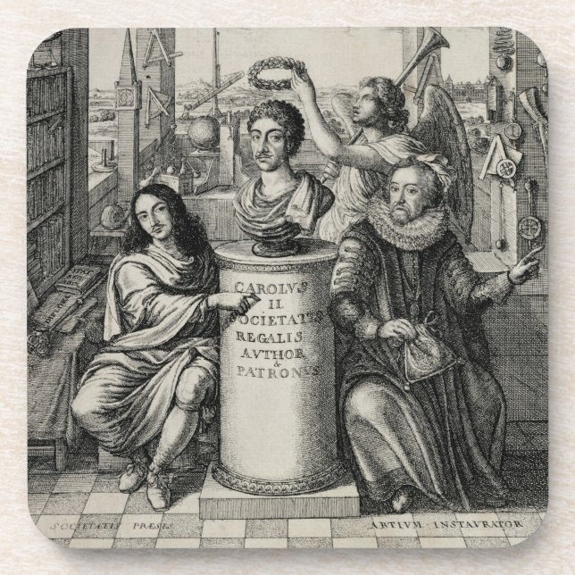 Charles II (1630-85) als Gönner des königlichen Untersetzer (Vorderseite)