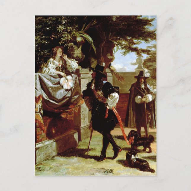 Charles II und Nell Gwynne Postkarte (Vorderseite)