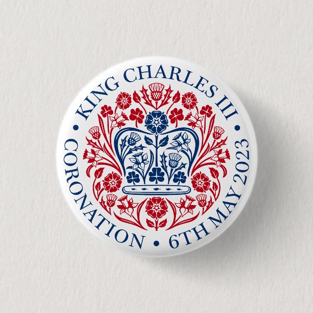 Charles III Coronation Button (Vorderseite)