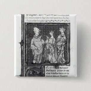 Charles III das einfache mit seiner Ehefrau und Button