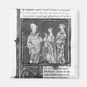 Charles III das einfache mit seiner Ehefrau und Magnet