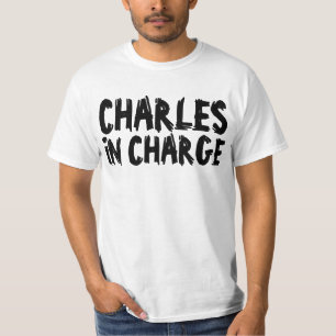 CHARLES IN CHARGE, T - SHIRT VINTAGER MÄNNER
