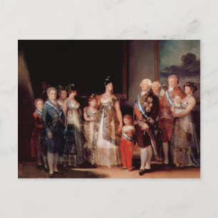 Charles IV. von Spanien und seine Familie - Goya Postkarte
