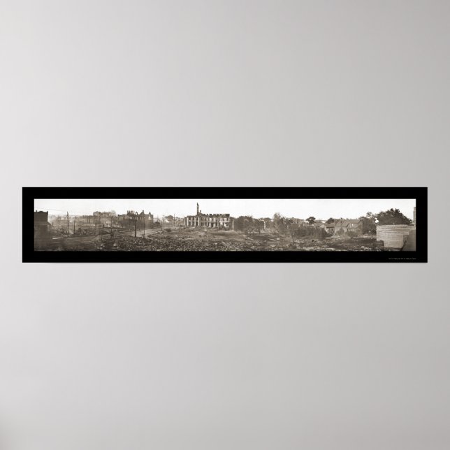 Charles-LA-Burned-Foto 1910 Poster (Vorne)