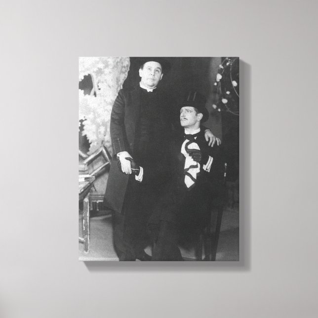 Charles Laughton als Canon Chasuble und Roger Live Leinwanddruck (Vorderseite)