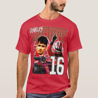 Charles Leclerc Vintage-Stil T-Shirt