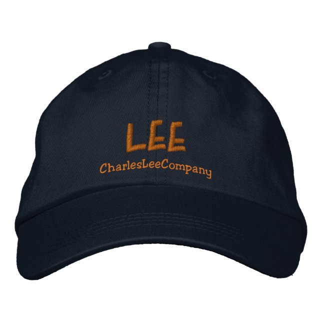 Charles Lee Company Cap 2 Bestickte Baseballkappe (Vorderseite)